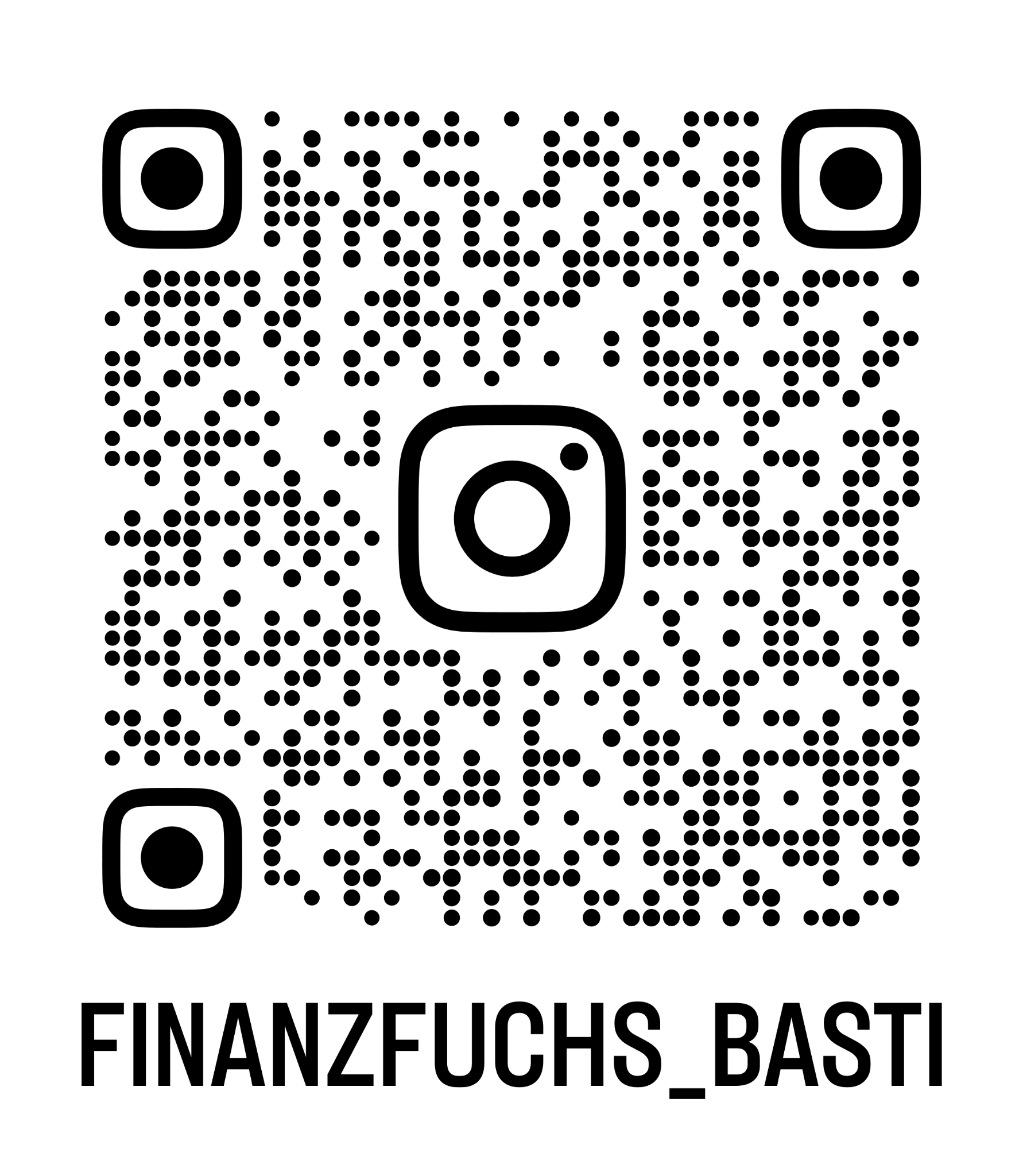 QR-Code zum Instagram-Kanal Finanzfuchs Basti